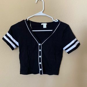 Baseball Crop Top